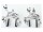 Bremsensatz Veloce silber BR15-VLSDP, silber
