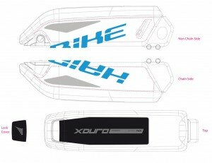 dekor xduro, bosch battery case 2015, cyan/grau
