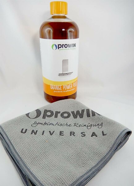 proWIN Orangen Power Plus 1l + Universaltuch grau Setpreis