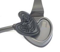 proWin Toilettenbürste V7 Cleaner schwarz  Herzilein WC Bürste