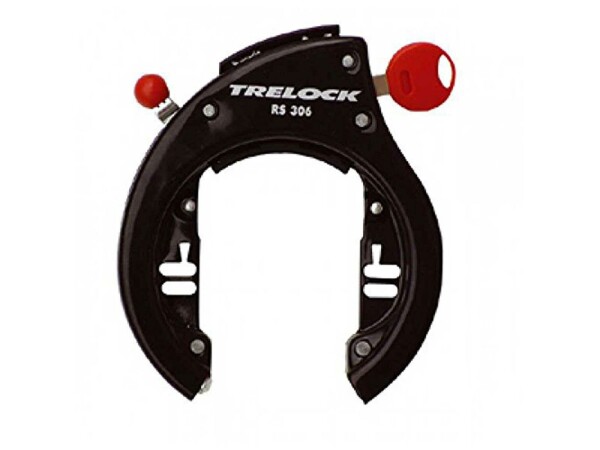 Rahmenschloss Trelock RS 306 o. Halter AZ schwarz abziehbar